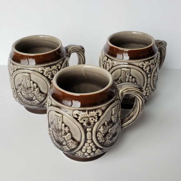 MARZI & REMY GLAZED CUPS GERMANY lot of 3 marking - Picture 5 of 8